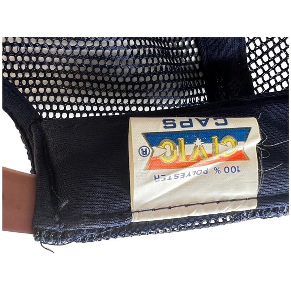 Vintage Speedy Alka Seltzer Hat Snapback Mesh Foam Logo Mascot Trucker Blue - Picture 11 of 11